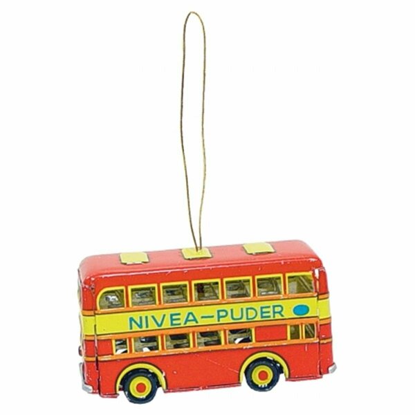 Shan Collectible Tin Ornament - Doubledecker Bus SH30253